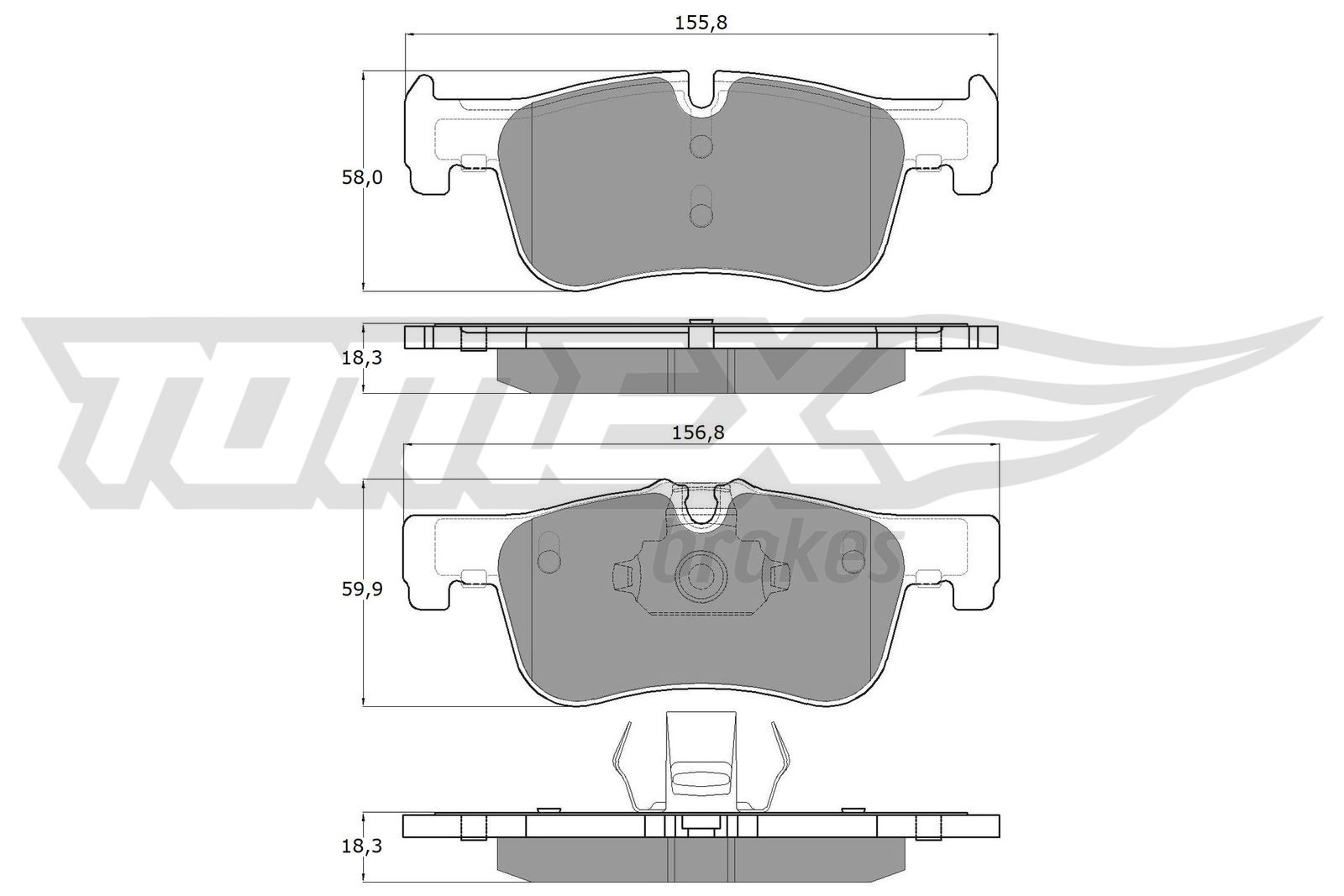 TOMEX Brakes TX 18-46 Sada...